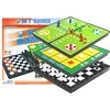 Lean Toys Magnetinės žaidimų lentos rinkinys 7 viename šachmatų Ludo Backgammon juodraščiai