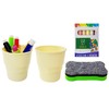 Lean Toys Dvipusė lenta su priedais 2in1, rožinė-violetinė