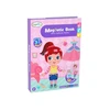 Lean Toys Magnetinė dėlionė knyga vaikams su 51 magnetu ir 6 pavyzdžių kortelėmis