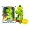 Lean Toys Vonios žaislas Dinozauras su malūnėliu
