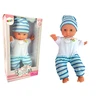 Lean Toys Lėlė kūdikis su mėlyna pižama