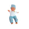 Lean Toys Lėlė kūdikis su mėlyna pižama
