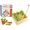 Lean Toys Medinis vaikų žaidimas su morkomis ir sliekais