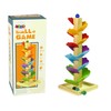 Lean Toys Medinė trasa žaidimas su medžiu