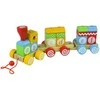 Lean Toys Edukacinis medinis traukinukas
