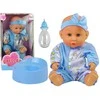 Lean Toys Mėlyna Lėlė Mėlyna Baby Doll su puoduku, 24 cm