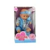 Lean Toys Mėlyna Lėlė Mėlyna Baby Doll su puoduku, 24 cm