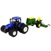 Leantoys Mėlynas traktorius su presu