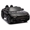 Dvivietis vaikiškas elektromobilis Lean Cars Mercedes AMG SL63, juodas