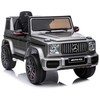 Vienvietis vaikiškas elektromobilis Lean Cars Mercedes G63 AMG, sidabrinis