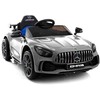 Lean Cars Vienvietis vaikiškas elektromobilis Mercedes GTR, sidabrinis