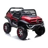 Lean Cars Raudonas vaikiškas elektromobilis Mercedes Unimog 4x4