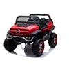 Lean Cars Raudonas vaikiškas elektromobilis Mercedes Unimog 4x4