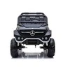 Lean Cars Mercedes Unimog elektrinis automobilis vaikams 4x4, juodas
