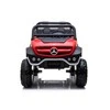 Lean Cars Raudonas vaikiškas elektromobilis Mercedes Unimog 4x4