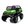 Lean Cars Akumuliatorinis automobilis Mercedes Unimog žalias