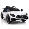 Lean Cars Vienvietis elektromobilis Mercedes GTR, baltas
