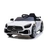 Lean Cars Vienvietis elektromobilis Mercedes GTR, baltas