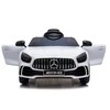 Lean Cars Vienvietis elektromobilis Mercedes GTR, baltas