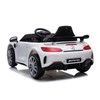 Lean Cars Vienvietis elektromobilis Mercedes GTR, baltas