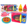 Lean Toys Žaislinė mikrobangų krosnelė su priedais vaikams nuo 3 metų