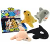 Maži pliušiniai jūros gyvūnai Lean Toys, 4 modeliai