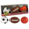 Lean Toys Minkštas sportinių kamuoliukų rinkinys 3in1