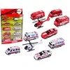 Lean Toys Ugniagesių ir greitosios medicinos pagalbos transporto priemonių rinkinys