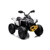Lean Toys Akumuliatorinis keturratis- visureigis vaikams „Can-Am Renegade 4x4“, baltos spalvos