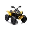 Lean Cars Akumuliatorinis keturratis- visureigis vaikams „Can-Am Renegade 4x4“, geltonos spalvos