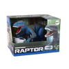 Lean Toys Dinozauras leidžiantis garsus ir šviesos efektus, valdomas nuotoliniu būdu, Raptor, mėlyna