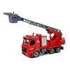 Žaislinis ardomas ugniagesių gelbėtojų autokeltuvas su priedais Lean Toys, raudonas, 54x32x9,5 cm