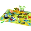 Dinozaurų kūrybinis rinkinys Lean Toys