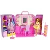 Lean Toys Lėlė su persirengimo kambariu ir priedais