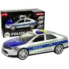 Žaislinis policijos automobilis Lean Toys, pilkas/mėlynas, 24x8x9 cm