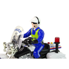 „Lean Toys“ policijos motociklų varikliai policijos garsai šviesos policijos automobilis