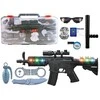 Lean Toys Policininko rinkinys su ginklu, 9 vnt