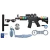 Lean Toys Policininko rinkinys su ginklu, 9 vnt