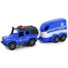 Lean Toys Policijos visureigis su priekaba LeanToys