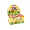Lean Toys Raudonas PU kamuolys su elastine juosta, 6 cm, žvaigždės