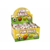 Lean Toys Elastinis kamuoliukas, 6 cm, baltas su raudonomis žvaigždėmis
