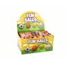 Lean Toys Oranžinis 6 cm PU futbolo kamuolys su guma