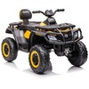 Lean Cars Vaikiškas geltonas elektrinis keturratis Quad S615 24V