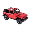 Rastar Nuotoliniu būdu valdomas raudonas Jeep Wrangler Rubicon 1:14 modelis
