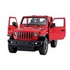 Rastar Nuotoliniu būdu valdomas raudonas Jeep Wrangler Rubicon 1:14 modelis