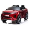 Lean Cars Dvivietis vaikiškas elektromobilis Lean Range Rover Evoque, raudonai dažytas