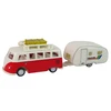 Lean Toys Transporto priemonių rinkinys LeanToys Autobusas su kempingo priekaba