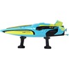 Lean Toys Turkio ir geltonos spalvos RC valdomas vandens laivas