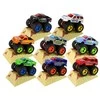 Lean Toys Žaislinis Monster Truck sunkvežimis su traukimo mechanizmu ir guminių padangų sistema