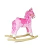 Lean Toys Rožinė Rocking Horse 74cm Rožinė